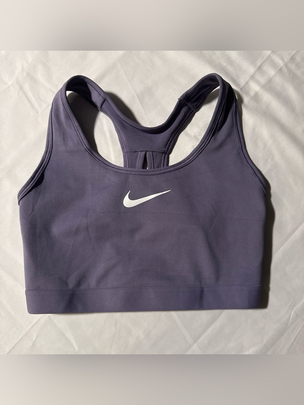Nike Lavender Sports Bra with White Swoosh - Racerback